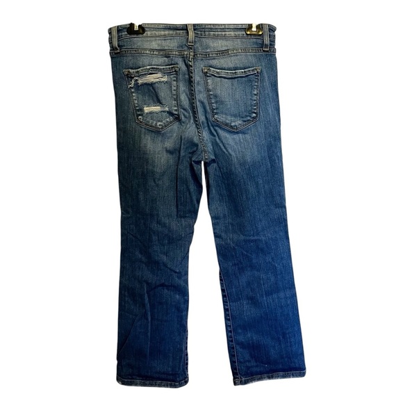 Flying Monkey Size 29 Midrise Distressed Bootcut Jeans Medium Wash cowboy grunge - Picture 4 of 10